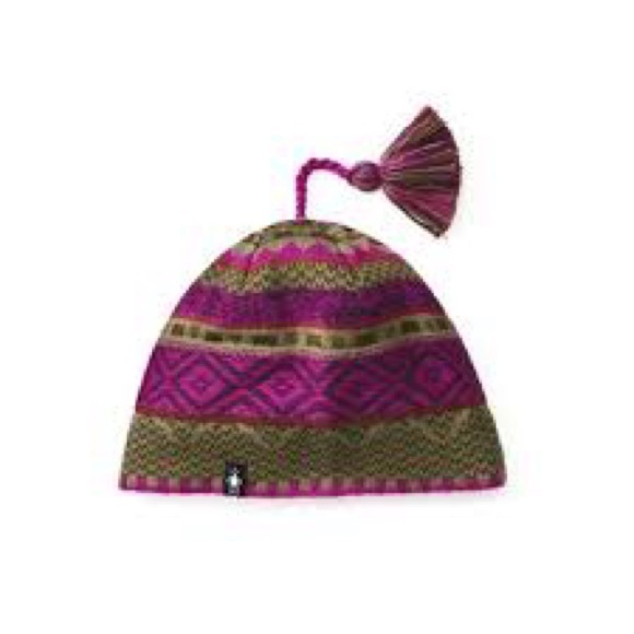 Smartwool Women’s Fuchsia Fair Isle Braided Tassel Beanie - Picture 1 of 7